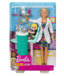 Barbie Profissões Conjunto Dentista Loira - Mattel