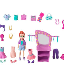 Boneca e Acessórios Polly Pocket Conjunto Estúdio de Beleza - Mattel