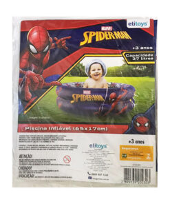 Piscina Spiderman II 65x17cm  37Litros - ETITOYS