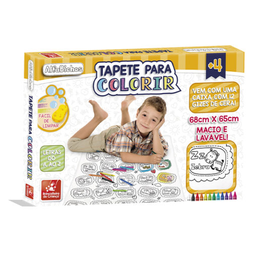 Tapete Para Colorir AlfaBichos- Brincadeira de Criança